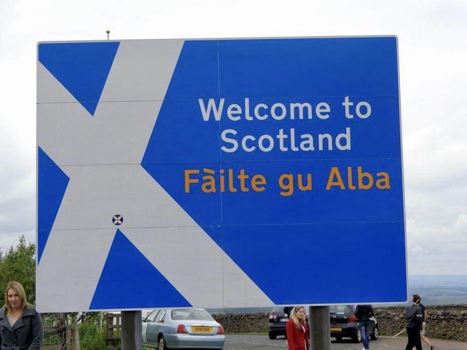 Scotland Border Sign