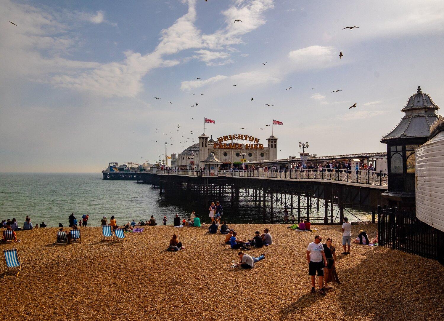 Brighton Beach with Pier